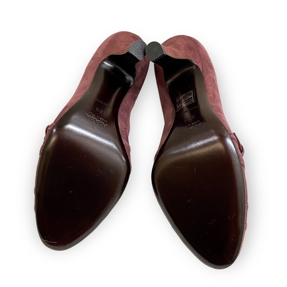 New Prada mauve suede buckle strap pumps size 38.5‎ - Picture 6 of 9